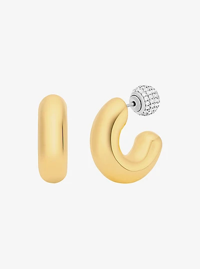 2-in-1 Pavé Convertible Hoop Earrings