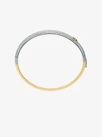 Pavé Two-Tone Dome Bangle