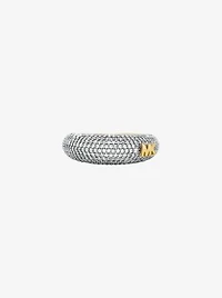 Pavé Two-Tone Dome Ring