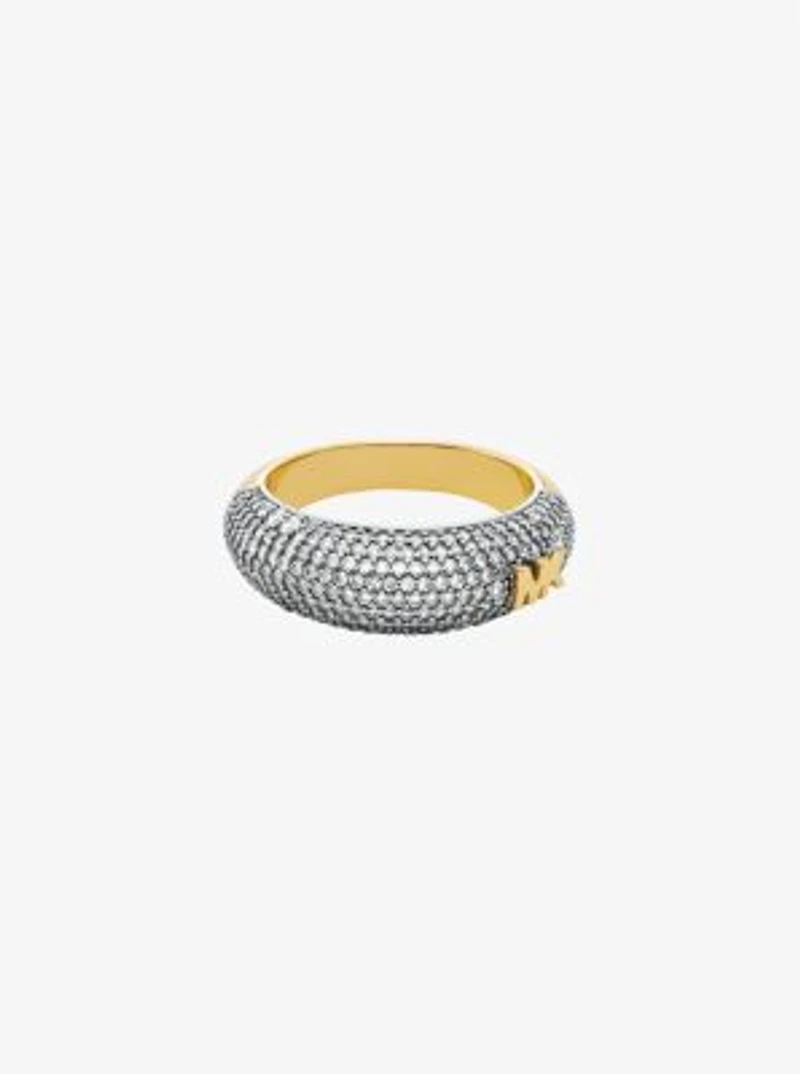 Pavé Two-Tone Dome Ring
