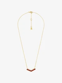 Two-Tone Pavé Chevron Necklace