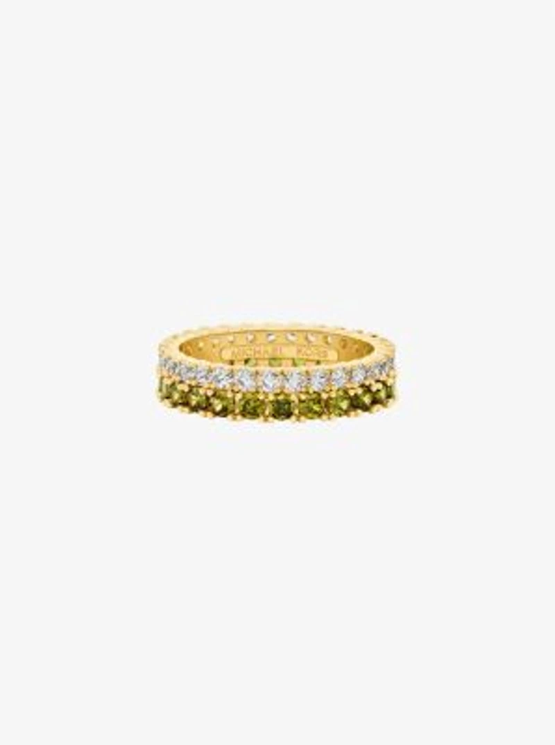 Two-Tone Double Pavé Ring