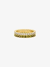 Two-Tone Double Pavé Ring