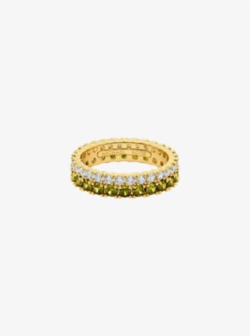 Two-Tone Double Pavé Ring