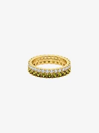 Two-Tone Double Pavé Ring