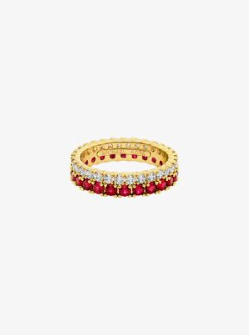 Two-Tone Double Pavé Ring