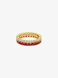 Two-Tone Double Pavé Ring