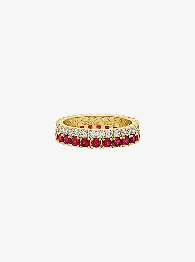 Two-Tone Double Pavé Ring