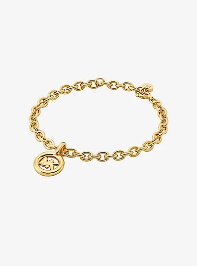 Logo Charm Chain-Link Bracelet