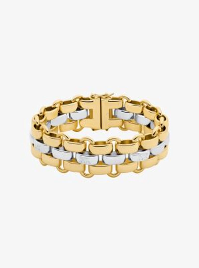 Two-Tone 3-Link Bracelet