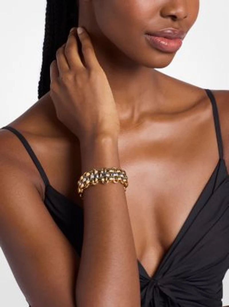 Two-Tone 3-Link Bracelet