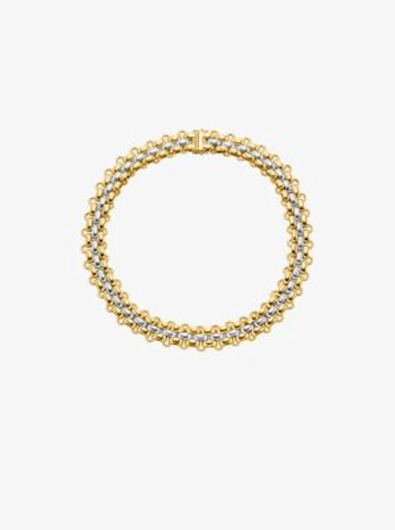 Two-Tone 3-Link Necklace