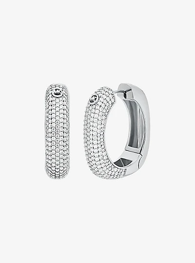 Pavé Square Hoop Earrings