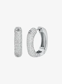 Pavé Square Hoop Earrings