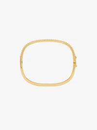 Pavé Gold-Tone Brass Bracelet