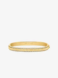 Pavé Gold-Tone Brass Bracelet