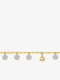 Pavé Disk Charm Bracelet