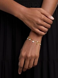 Pavé Disk Charm Bracelet
