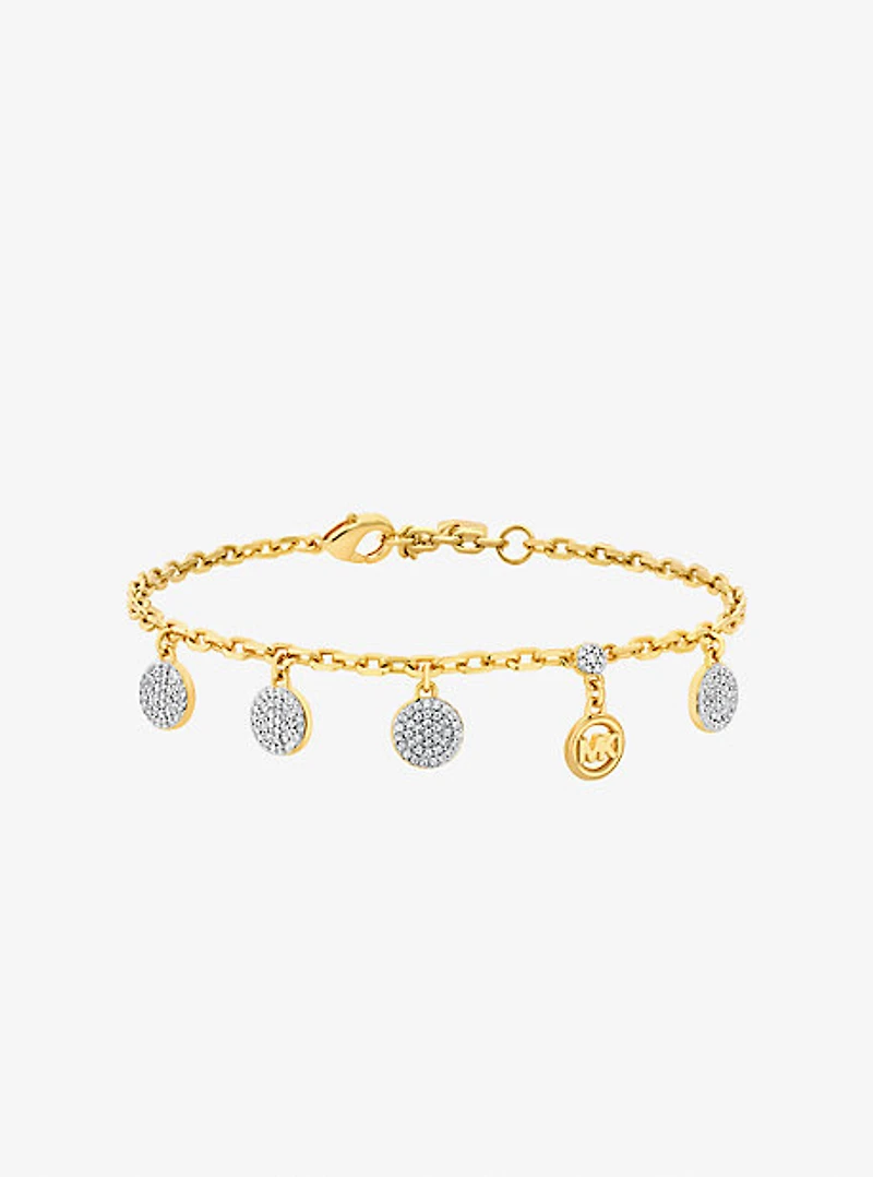 Pavé Disk Charm Bracelet