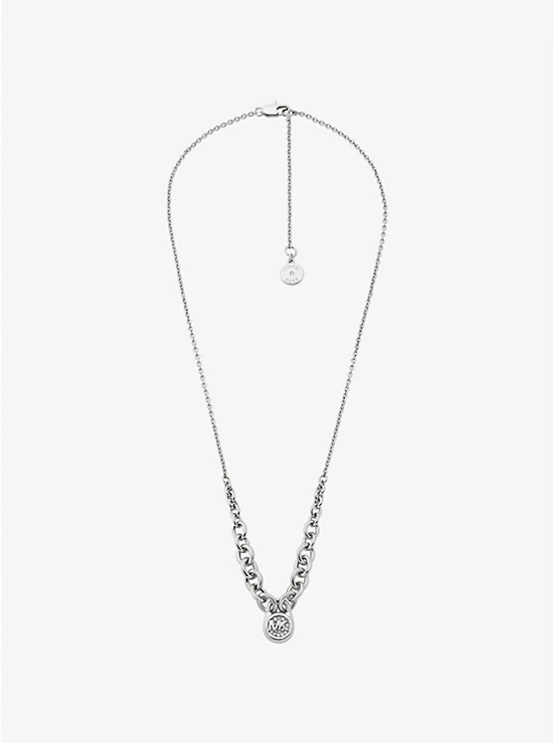 Pavé Lock Necklace