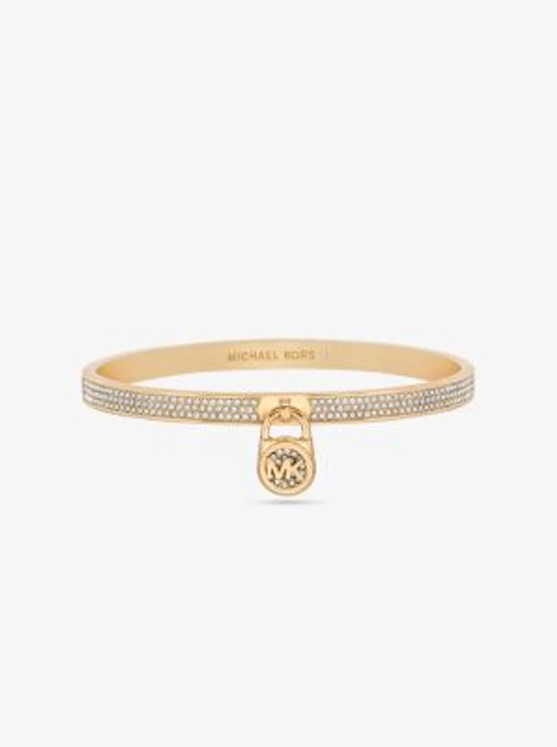 Pavé Logo Padlock Bangle