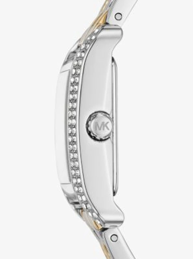 Mini Monroe PavÃ© Two-Tone Watch