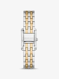 Mini Monroe PavÃ© Two-Tone Watch