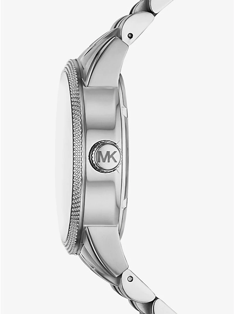 Oversized Hutton Silver-Tone Watch