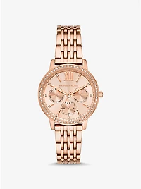 Melissa Pavé Rose Gold-Tone Watch