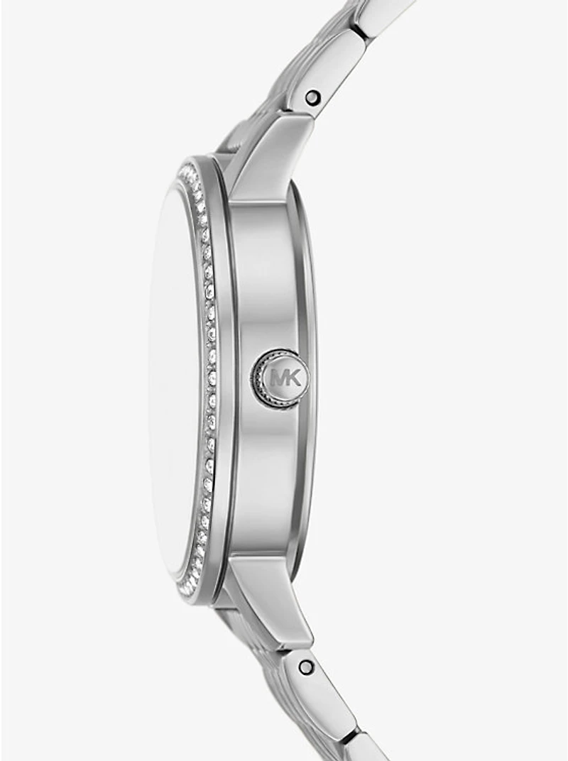 Melissa Pavé Silver-Tone Watch