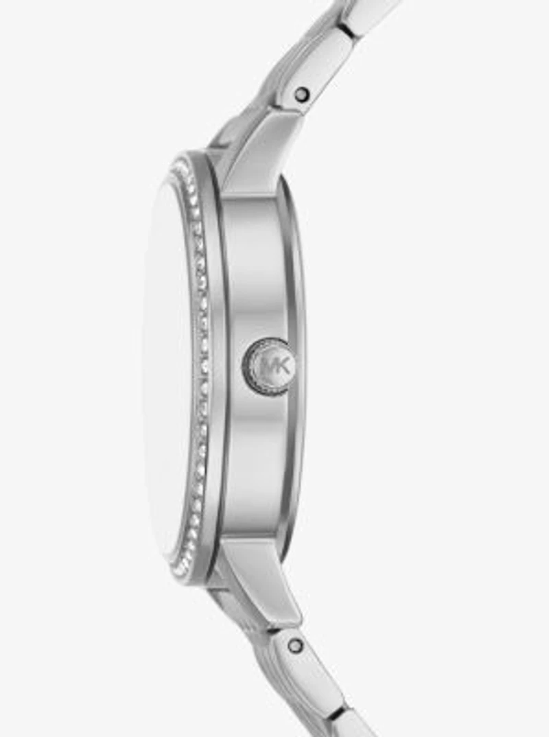 Melissa Pavé Silver-Tone Watch