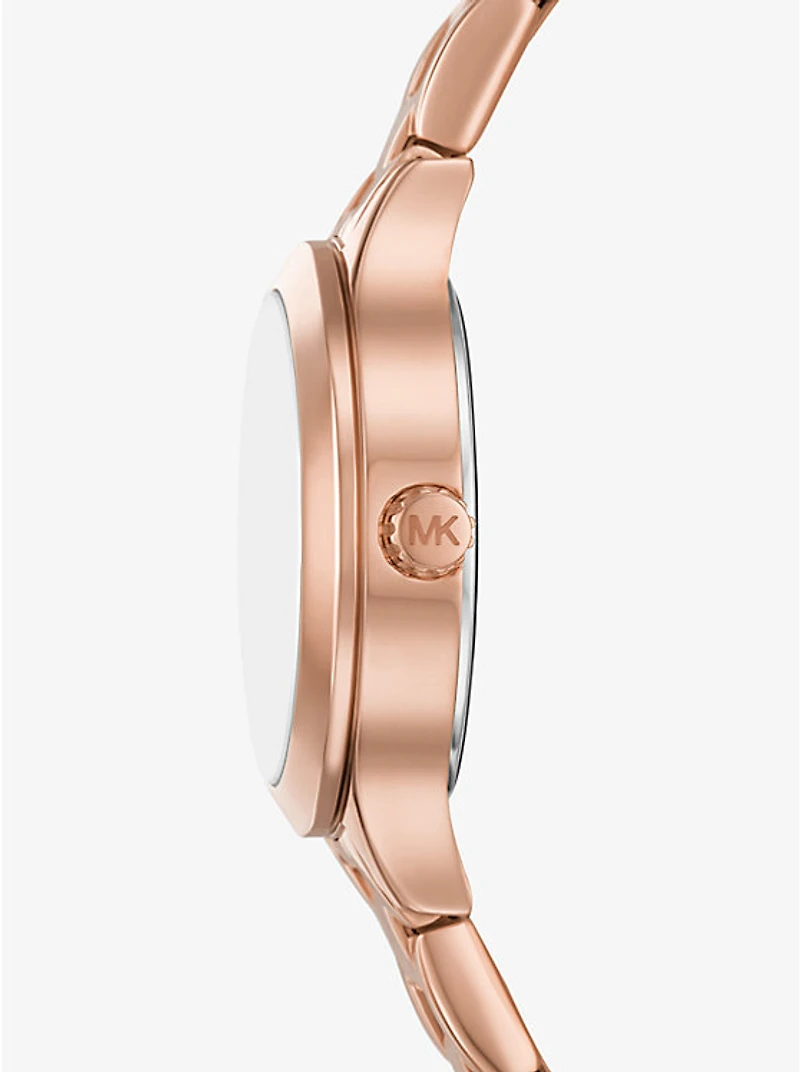 Mini Aspyn Pavé Rose Gold-Tone Watch