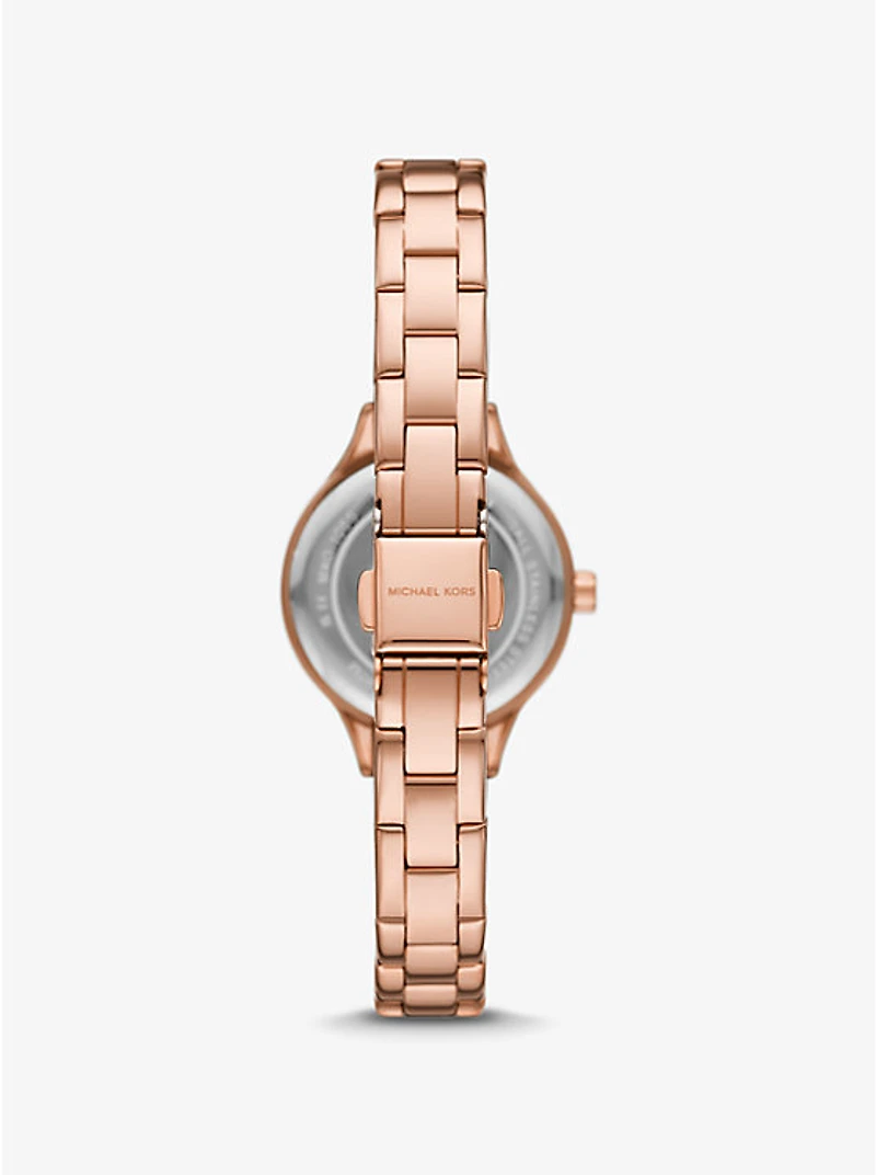 Mini Aspyn Pavé Rose Gold-Tone Watch