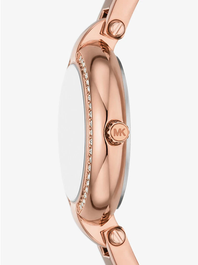 Mini Laney Rose Gold-Tone Bangle Watch