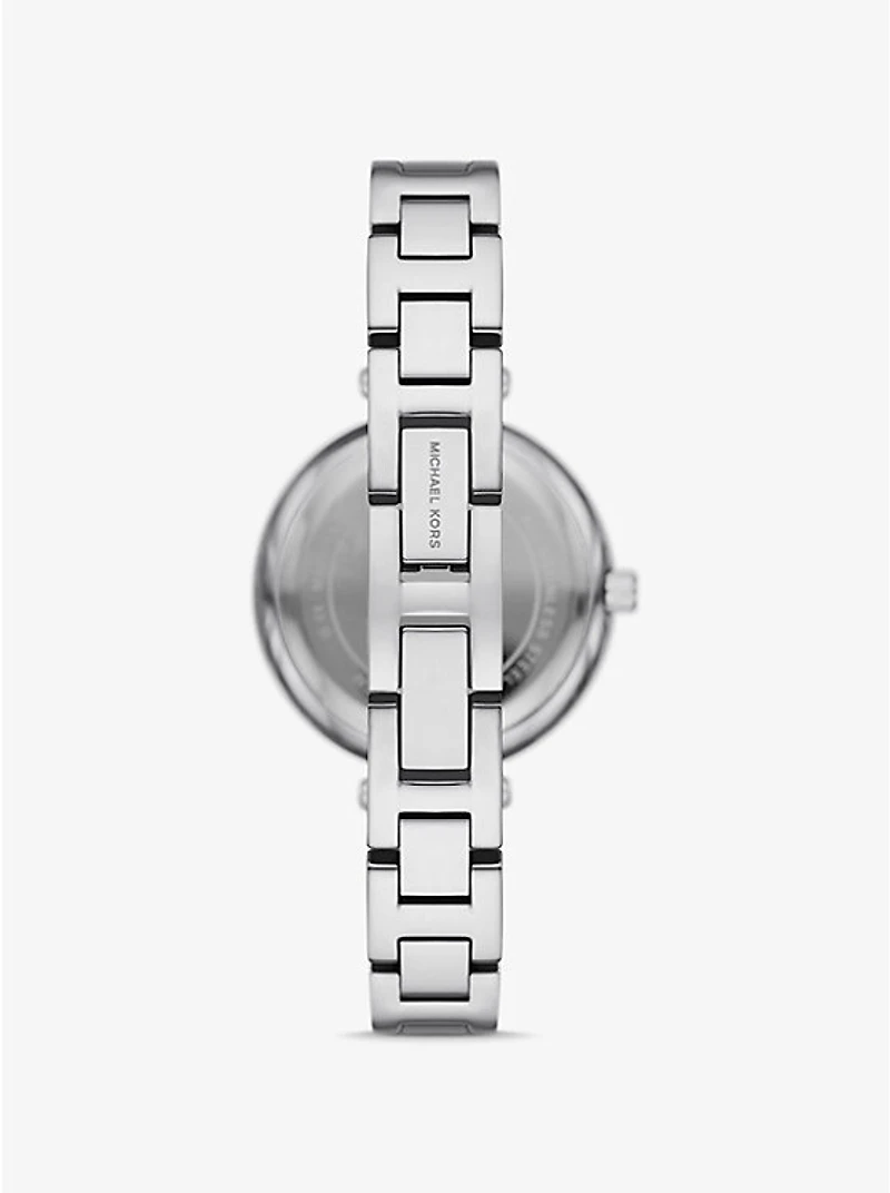 Mini Laney Silver-Tone Bangle Watch