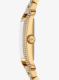 Monroe Pavé Gold-Tone Watch