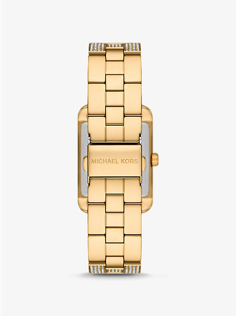 Monroe Pavé Gold-Tone Watch