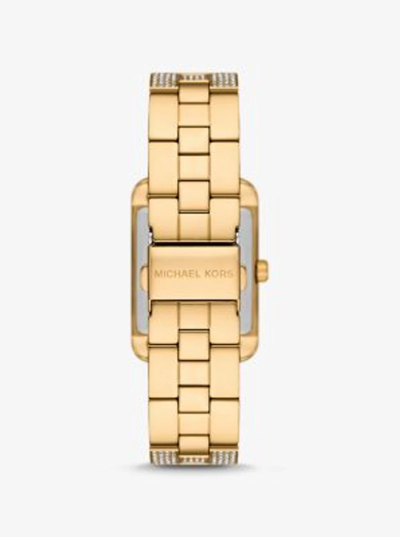 Monroe Pavé Gold-Tone Watch