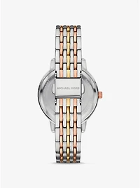Melissa Pavé Tri-Tone Watch