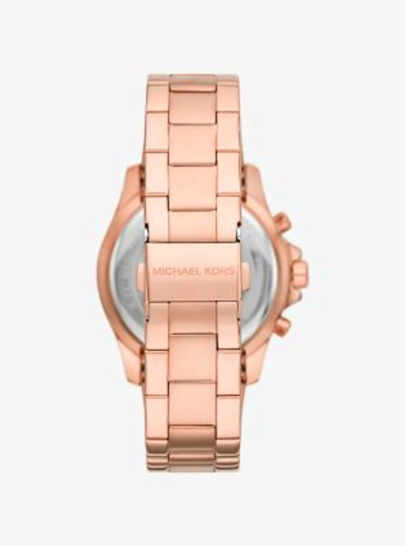 Oversized Everest Pavé Rose Gold-Tone Watch