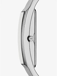 Yazmeen Silver-Tone Bangle Watch