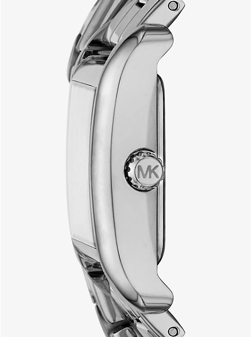 Mini Monroe Silver-Tone Double Wrap Watch