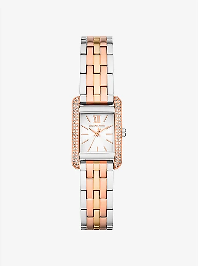 Mini Monroe Pavé Tri-Tone Watch