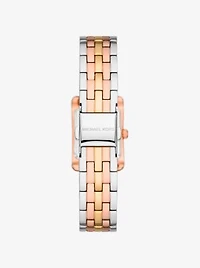 Mini Monroe PavÃ© Tri-Tone Watch