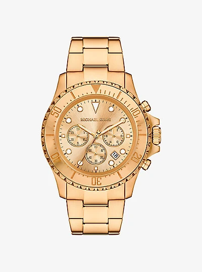 Oversized Everest Gold-Tone Watch
