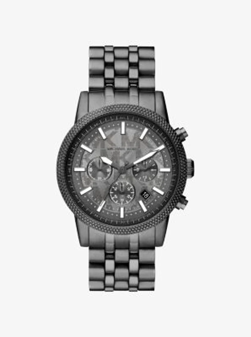 Oversized Hutton Gunmetal Watch