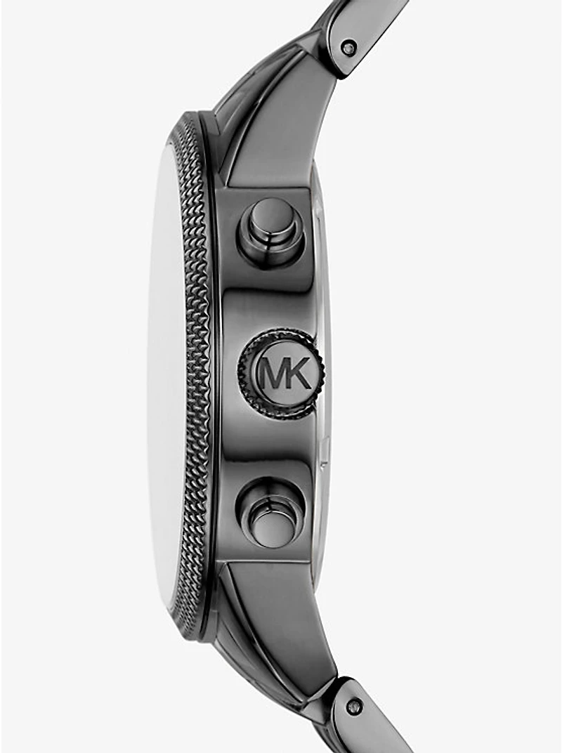 Oversized Hutton Gunmetal Watch