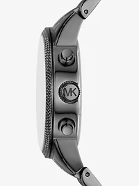 Oversized Hutton Gunmetal Watch