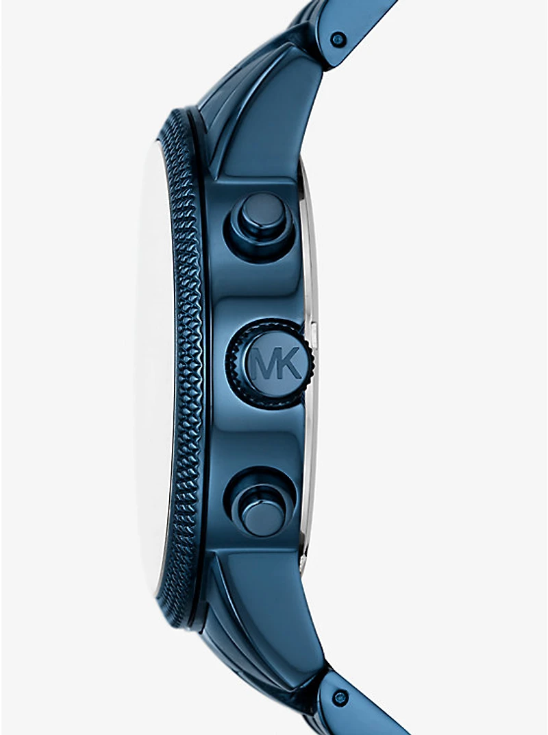 Oversized Hutton Blue-Tone Watch