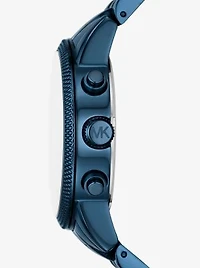 Oversized Hutton Blue-Tone Watch